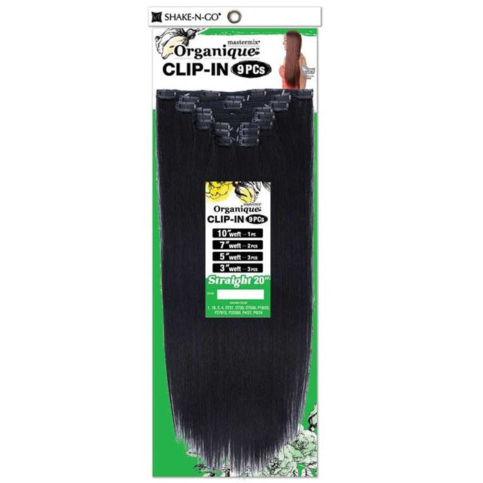 Shake-N-Go Organique Mastermix Weave CLIP IN 9PCS - STRAIGHT 20"- 24"