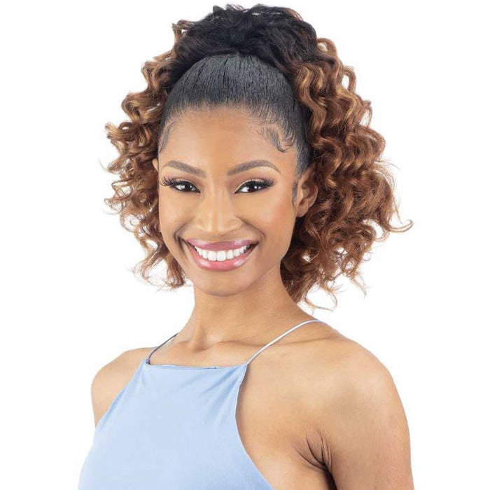 Shake N Go Natural Me Drawstring Ponytail - NATURAL DEEP CURL