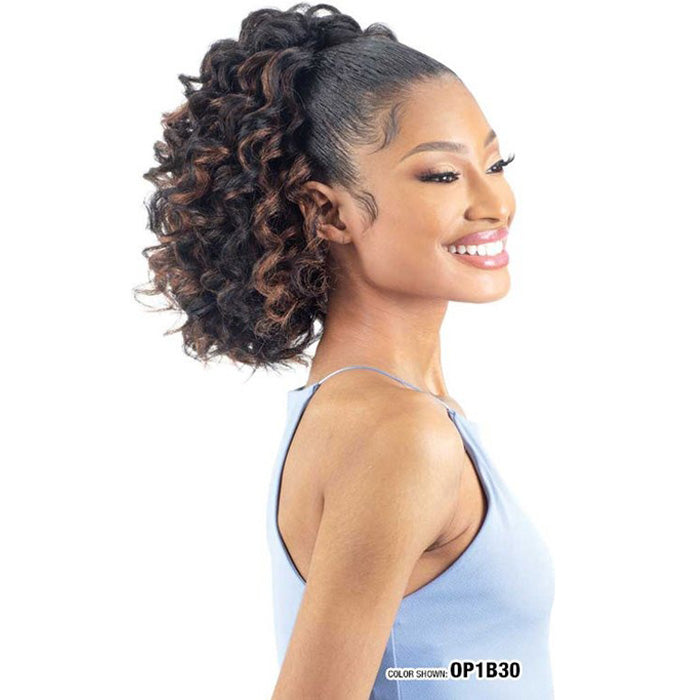 Shake N Go Natural Me Drawstring Ponytail - NATURAL DEEP CURL