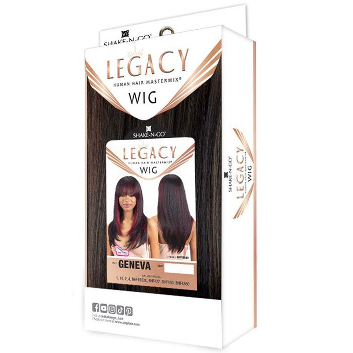Shake-N-Go Legacy Human Hair Blend Full Wig - GENEVA