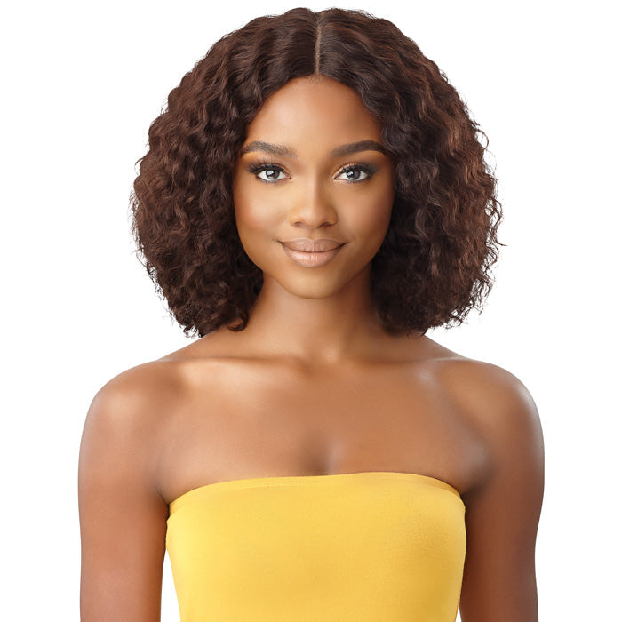 Outre The Daily 100% Unprocessed Human Hair Lace Part Wet & Wavy Wig - NATURAL DEEP 12