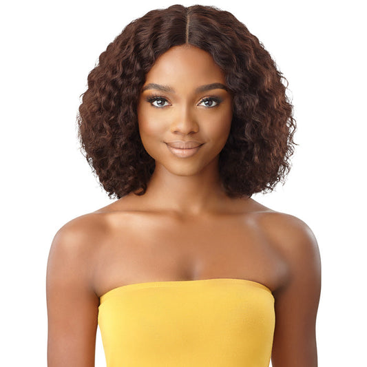 Outre The Daily 100% Unprocessed Human Hair Lace Part Wet & Wavy Wig - NATURAL DEEP 12