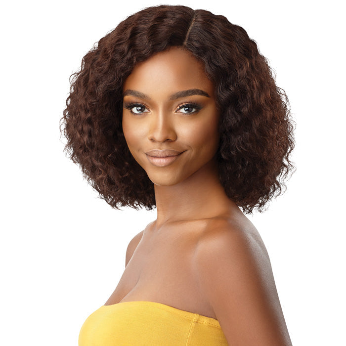 Outre The Daily 100% Unprocessed Human Hair Lace Part Wet & Wavy Wig - NATURAL DEEP 12