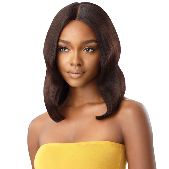 Outre The Daily 100% Unprocessed Human Hair Lace Part Wet & Wavy Wig - NATURAL DEEP 12