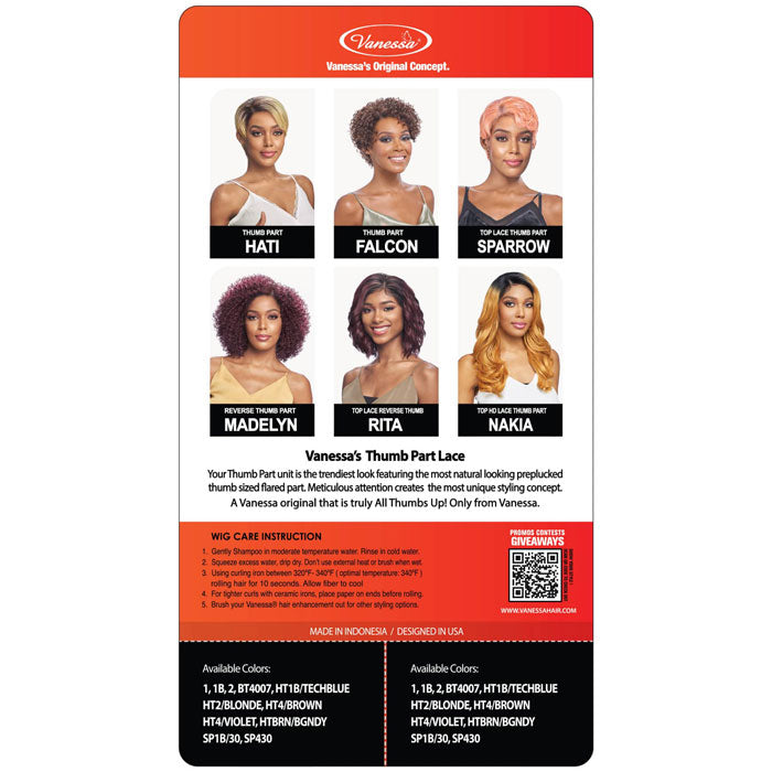 Vanessa Thumb Part Lace Front Wig - AVERY