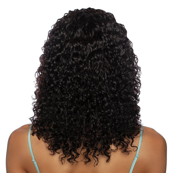 Mane Concept 11A Wet N Wavy Water Curl Full Bang Wig 16"