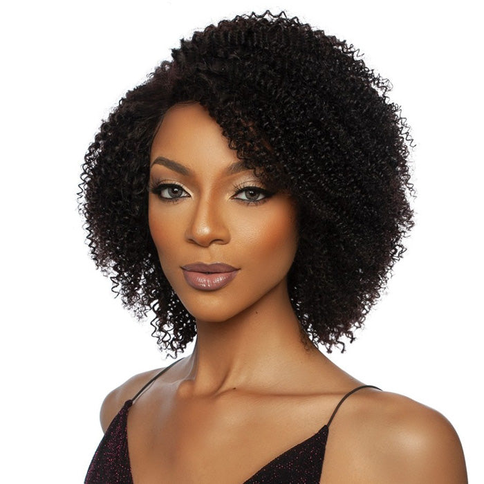 Mane Concept 100% Unprocessed Human Hair HD Lace Front Wig - 13A AFRO CURLY 14