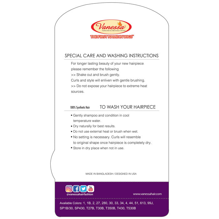 Vanessa Drawstring Ponytail Express Curl - ST ABEC