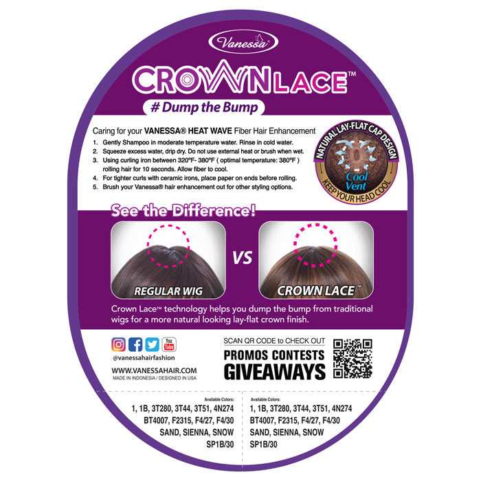 Vanessa Crown Lace Wig - GINA