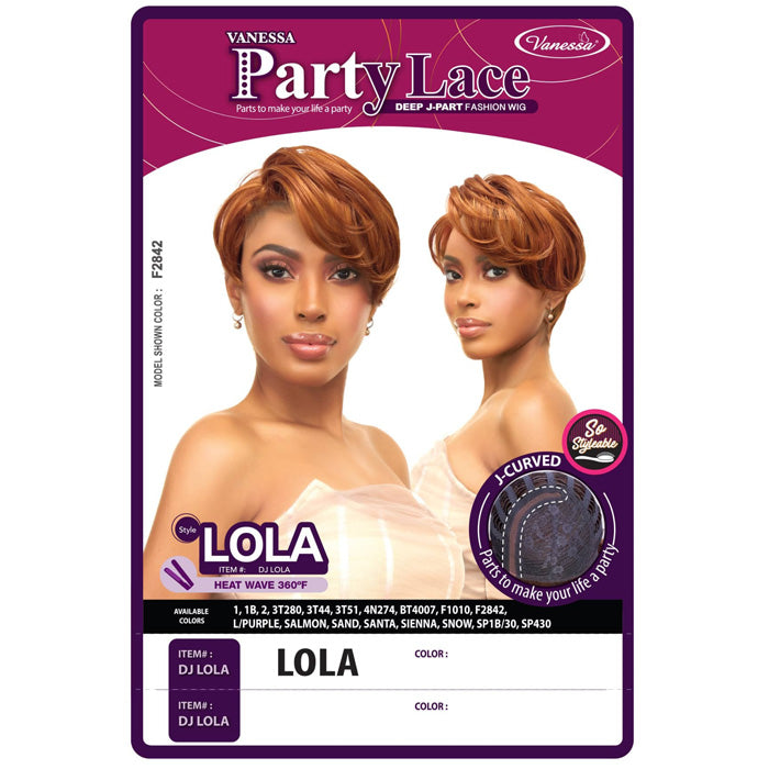 Vanessa Party Lace Deep J-Part Lace Wig - DJ LOLA
