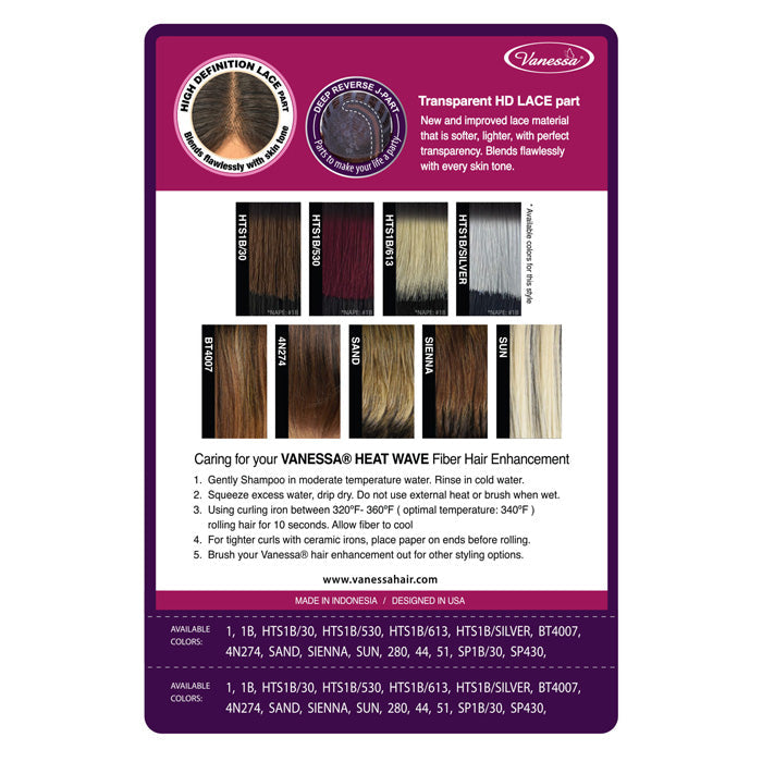 Vanessa Party Lace J-Part HD Lace Part Wig - DRJ SILVY