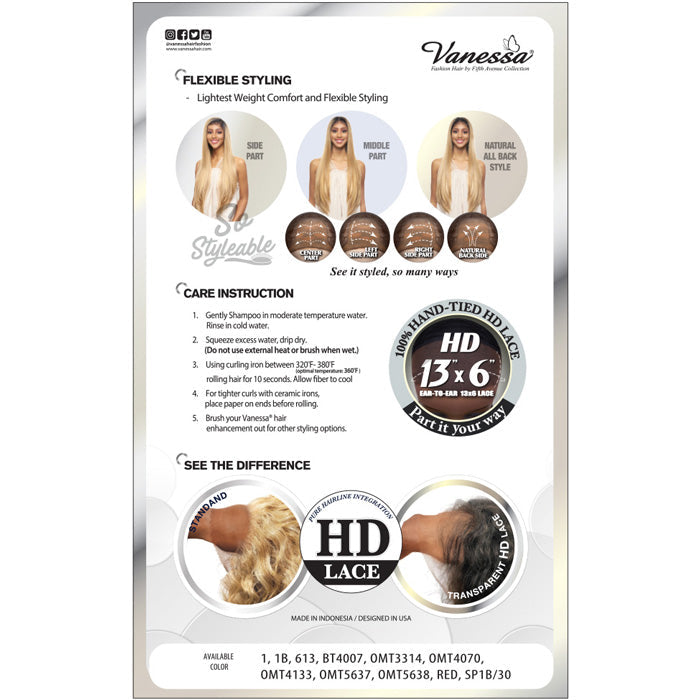 Vanessa View136 HD Hand-Tied 13x6 Lace Front Wig - VIEW136 LAGO