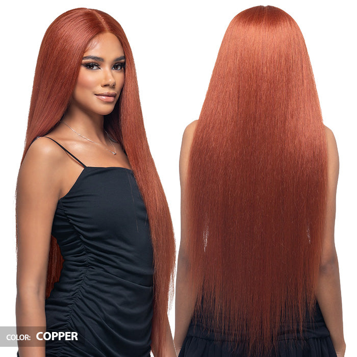 Vivica A Fox Wanna Bee Human Hair Blend 5" Deep Part HD Lace Front Wig - WNB-1