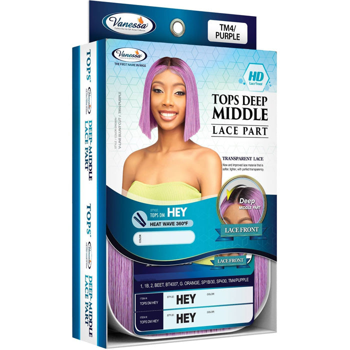 Vanessa Tops Deep Middle HD Lace Part Wig - HEY