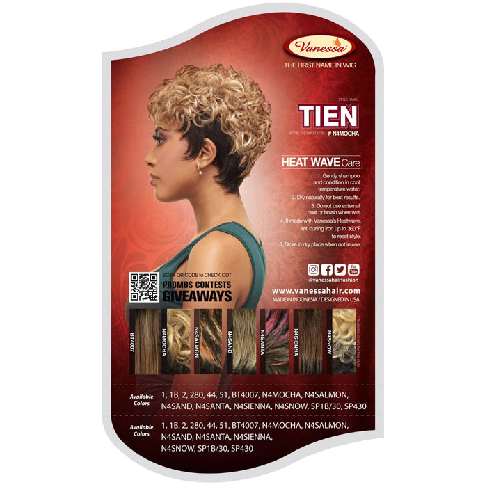 Vanessa Fashion Wig Synthetic Hair Full Wig - TIEN