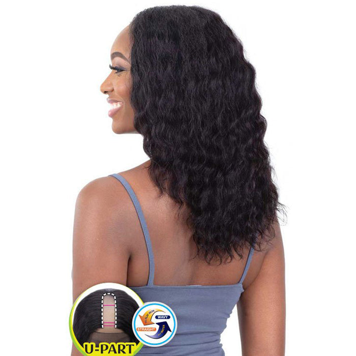 Shake N Go Naked 100% Human Hair Wet & Wavy U Part Wig - TRU LOOSE DEEP