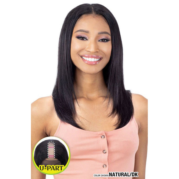 Shake N Go Naked 100% Human Hair U Part Wig - TRU STRAIGHT