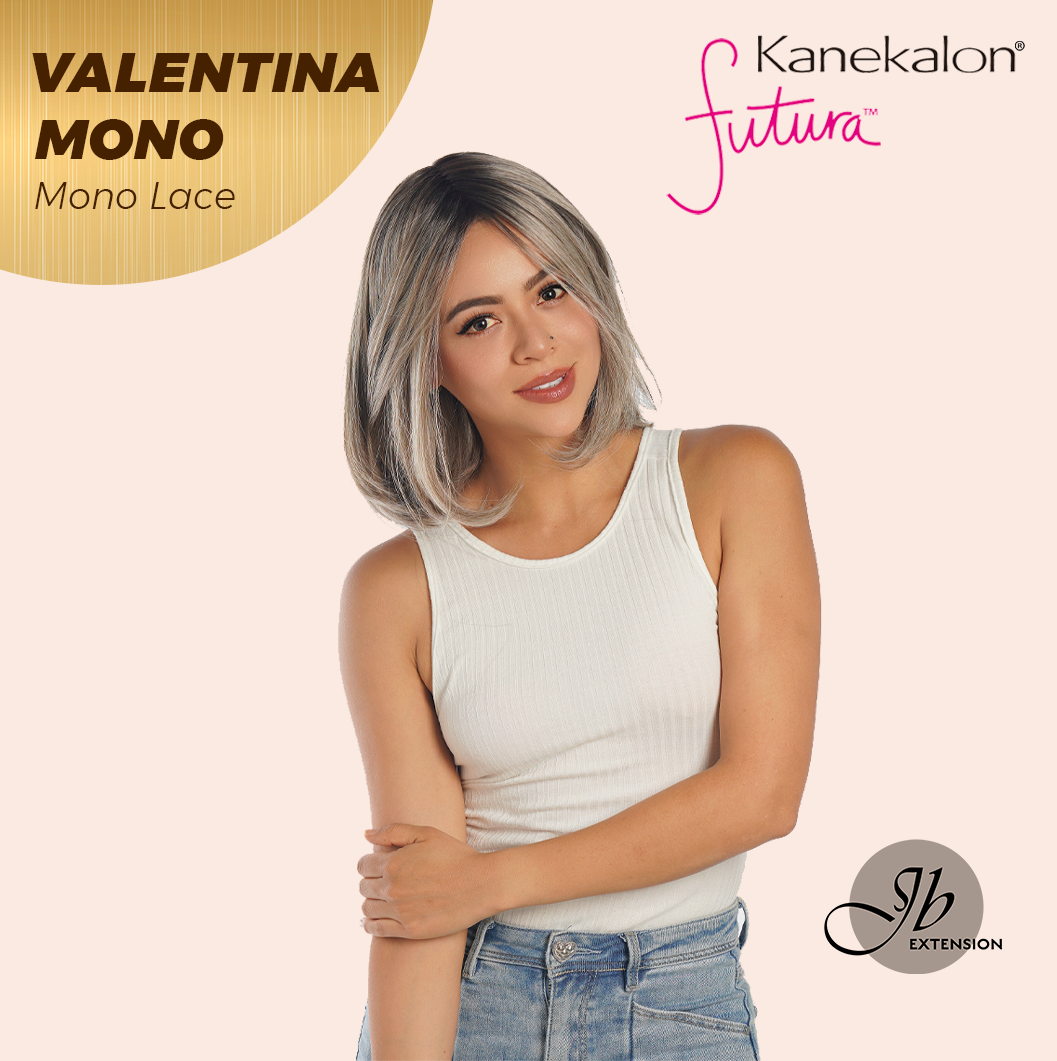JBEXTENSION VALENTINA MONO Monofilament Handmade Wig 6X5 Full Monofilament Hand Tied Top Wig 12 Inches Ombre Brown Full Mono Lace Wig With Anti-slip Silicone Strips Glueless Wig VALENTINA MONO【BENDY EAR TABS】