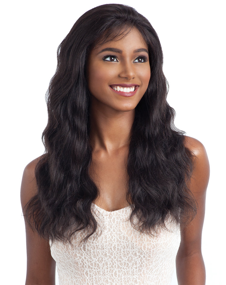 Shake-N-Go Naked 100% Brazilian Natural Human Hair Frontal Lace Wig FRONTAL LACE NATURAL WAVY