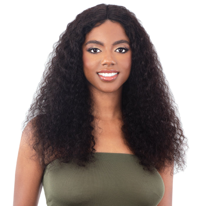Model Model 100% Human Hair Lace Front Part Wet & Wavy Wig - DEEP WAVE 24