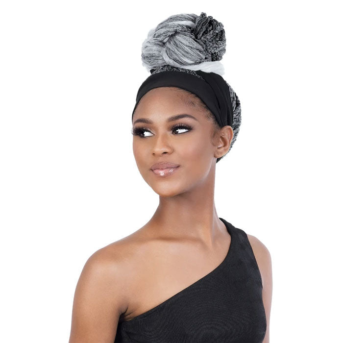 Seduction Quick Wrap with Headband Wig - BOX BRAID with CURLY ENDS 30", 36"