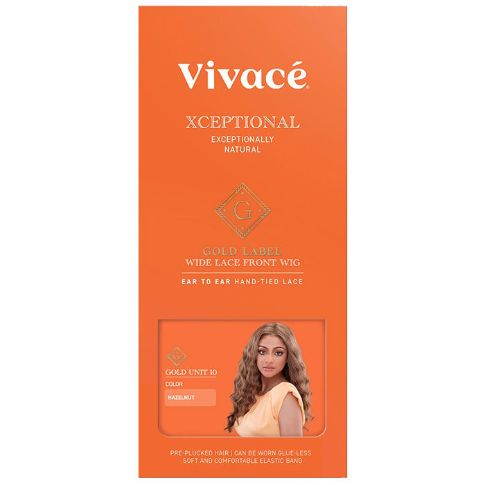 Vivace Xceptional Gold Label Wide Glueless Curly HD Lace Front Wig - GOLD UNIT 10