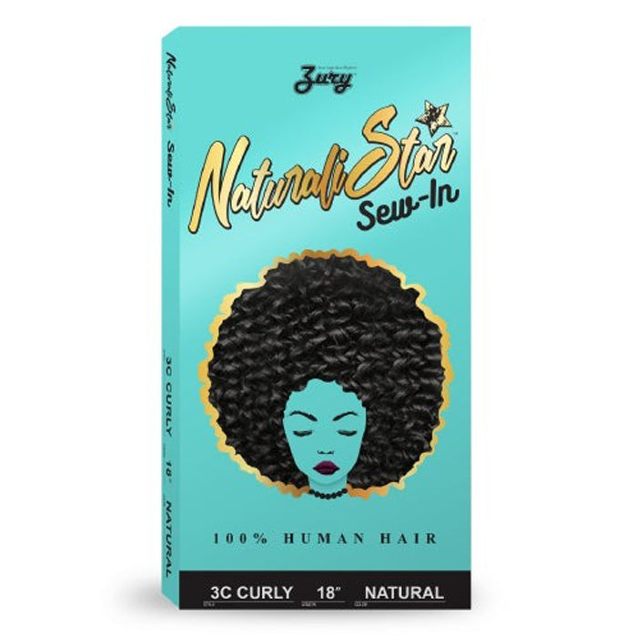 Zury Sis Naturali Star Sew-In 100% Human Hair Weave - 3C CURLY 10-16"