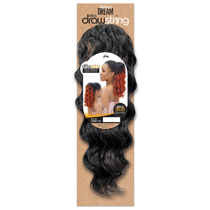 Zury Sis Natural Dream Miss Drawstring Ponytail - MISS ND CURLY 14"