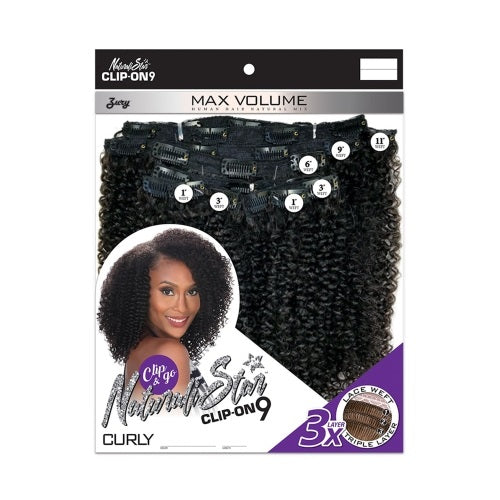 Zury Human HAIR CLIP ON WEAVE CLIP-ON9 NAT - HB CLIP ON CURLY